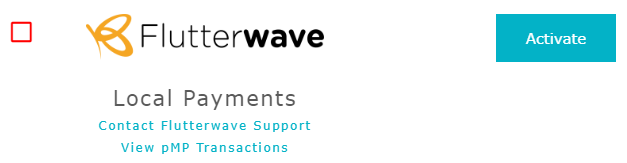 activate flutterwave module on paymypage